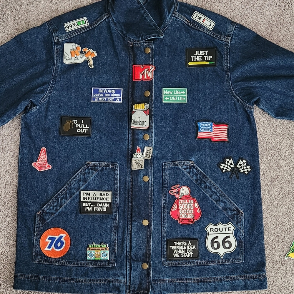 Custom Jean Patchwork Jacket - image 1
